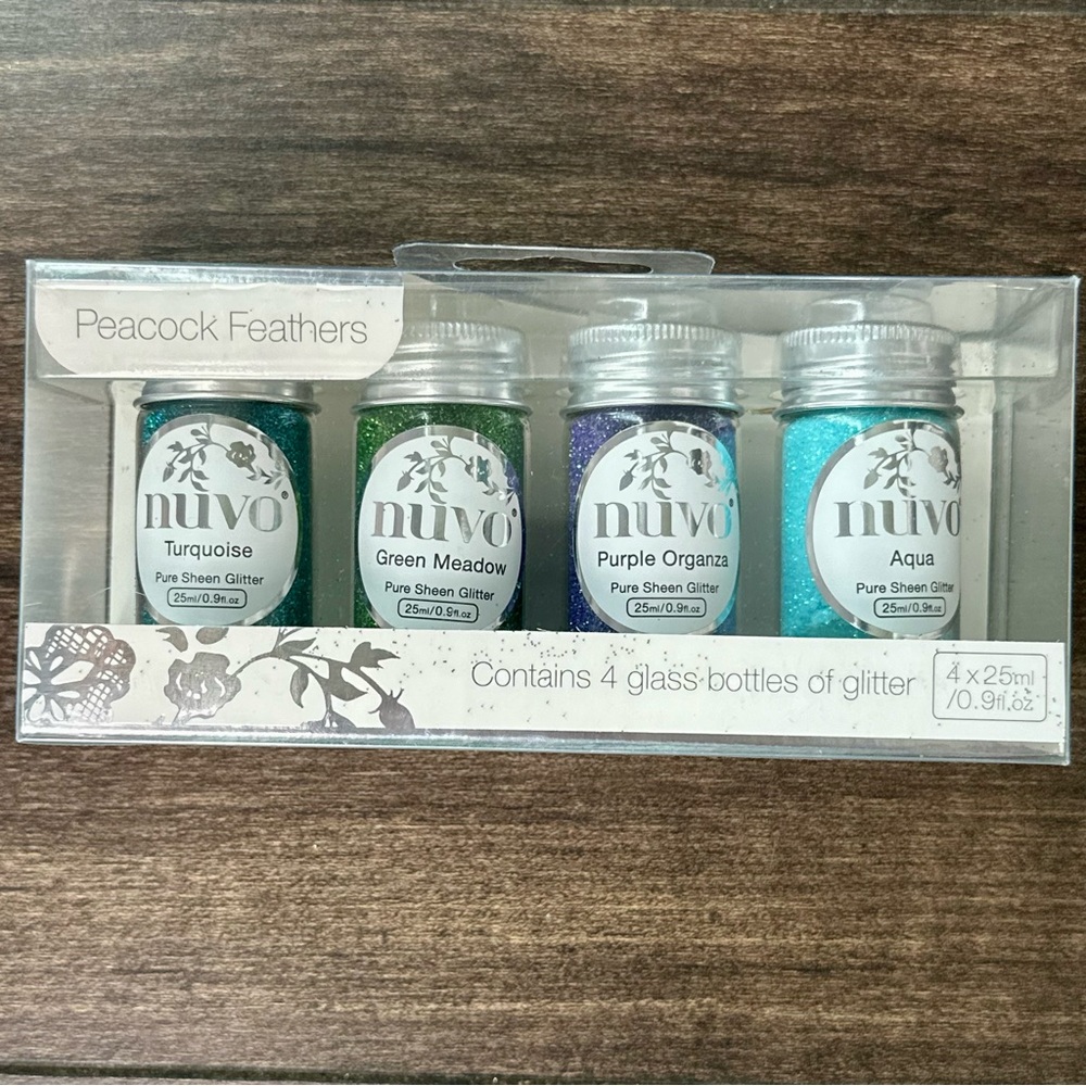 Nuvo Pure Sheen Glitter Set - "Peacock Feathers" Color Collection